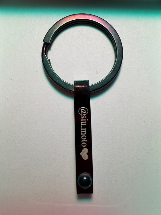 Siu.moto photo keychain